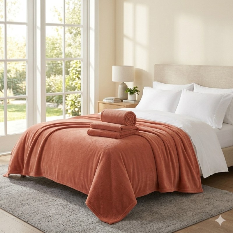 MANTA CASAL HOME DESIGN LISA CORTTEX APRICOT 1,80 m X 2,20 m