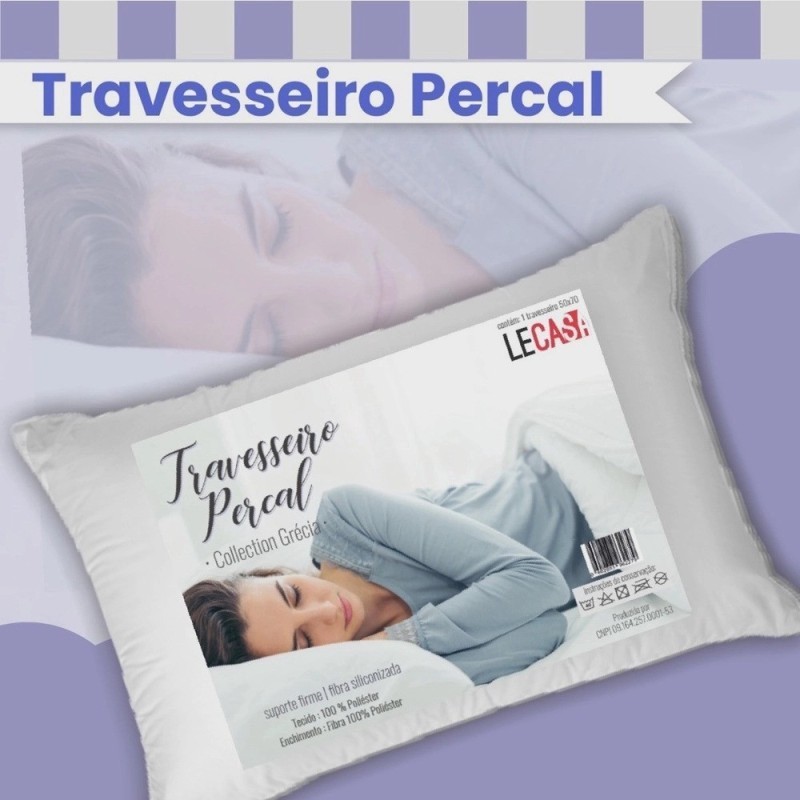TRAVESSEIRO PERCAL COLLECTION GRECIA 50X70 LECASA