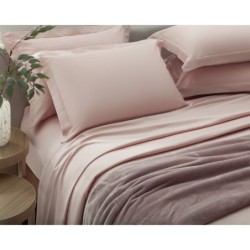JOGO DE CAMA CASAL LIVING ART 300 FIOS CETIM DE ALGODÃO ROSA- CORTTEX
