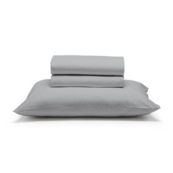 JOGO DE CAMA SOLTEIRO PREMIUM 180 FIOS 100% ALGODÃO CINZA- ESTAMPARIA