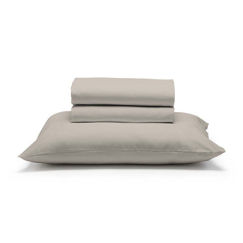 JOGO DE CAMA SOLTEIRO KING PREMIUM 180 FIOS 100% ALGODÃO KAKI- ESTAMPARIA