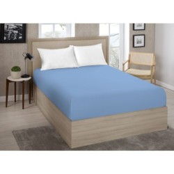LENÇOL DE ELÁSTICO AVULSO QUEEN PREMIUM 180 FIOS 100% ALGODÃO CINZA- ESTAMPARIA