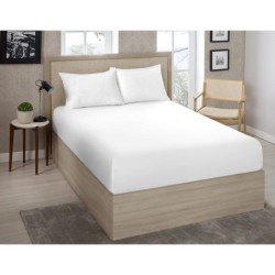 LENÇOL DE ELÁSTICO AVULSO SOLTEIRO PREMIUM 180 FIOS 100% ALGODÃO BRANCO- ESTAMPARIA