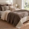 COBERTOR CANELADO LIVING ART LONDON QUEEN TAUPE- CORTTEX