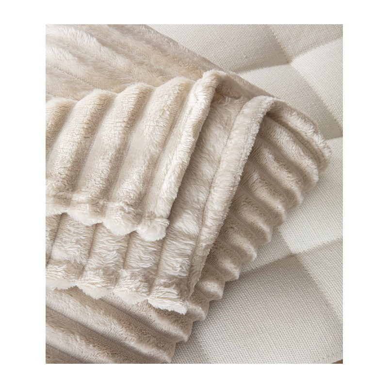 COBERTOR CANELADO LIVING ART LONDON KING BEGE- CORTTEX