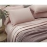 JOGO DE CAMA KING LIVING ART 300 FIOS CETIM DE ALGODÃO ROSA- CORTTEX