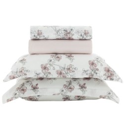 JOGO DE CAMA KING LIVING ART 300 FIOS CETIM DE ALGODÃO DES 2366- CORTTEX