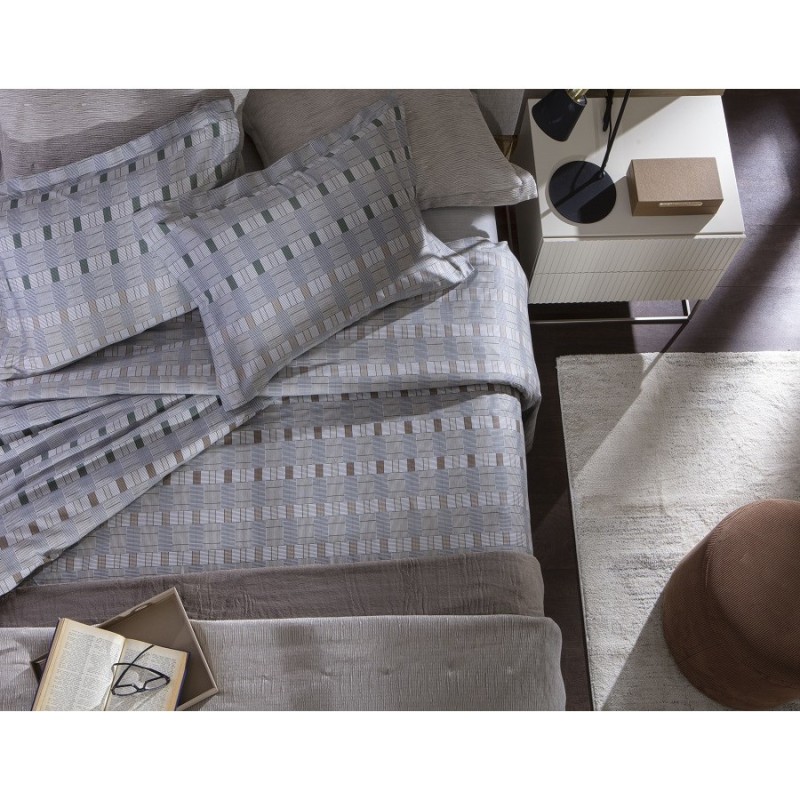 JOGO DE CAMA CASAL LIVING ART 300 FIOS CETIM DE ALGODÃO DES 2368- CORTTEX