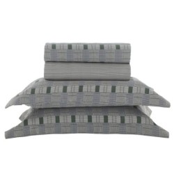 JOGO DE CAMA CASAL LIVING ART 300 FIOS CETIM DE ALGODÃO DES 2368- CORTTEX