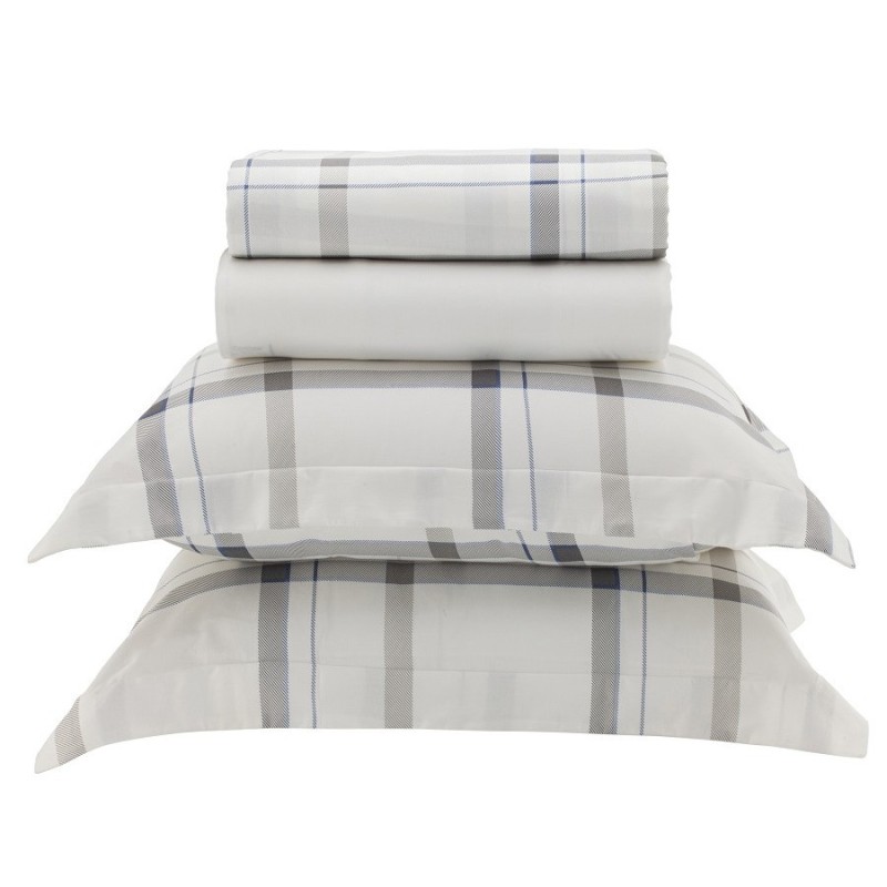 JOGO DE CAMA KING LIVING ART 300 FIOS CETIM DE ALGODÃO DES 2369- CORTTEX