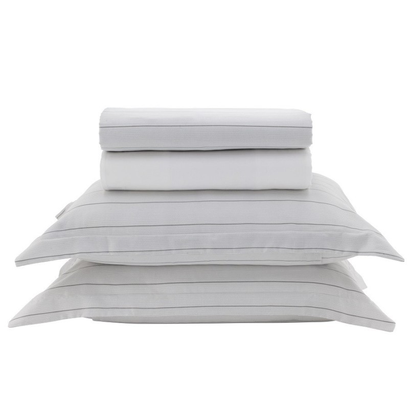 JOGO DE CAMA CASAL LIVING ART 300 FIOS CETIM DE ALGODÃO DES 2370- CORTTEX