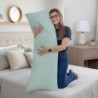 FRONHA CASUAL XUXÃO PARA TRAVESSEIRO DE CORPO 1,45 X 0,45 VERDE- JUMA
