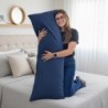 FRONHA CASUAL XUXÃO PARA TRAVESSEIRO DE CORPO 1,45 X 0,45 TOPÁZIO- JUMA