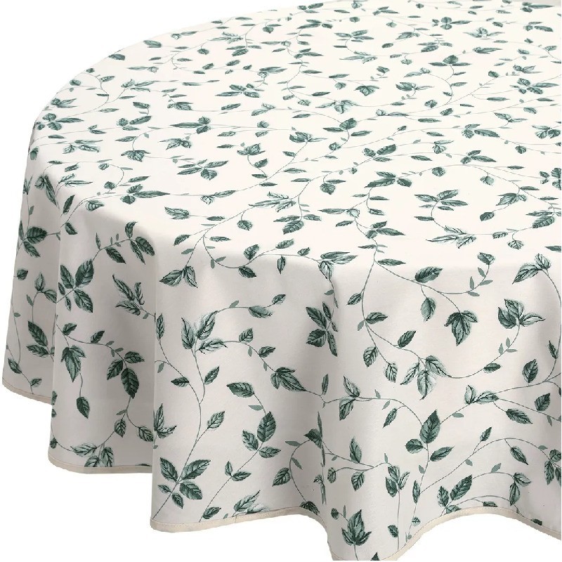TOALHA DE MESA REDONDA DÖHLER CLEAN BOTÂNICA 4 LUGARES- DOHLER