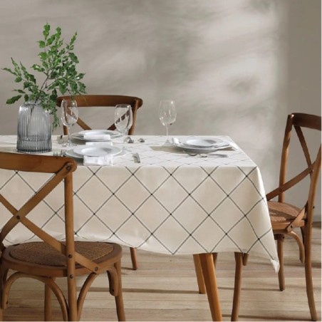 TOALHA DE MESA RETANGULAR DÖHLER CLEAN IEDA 6 LUGARES- DOHLER