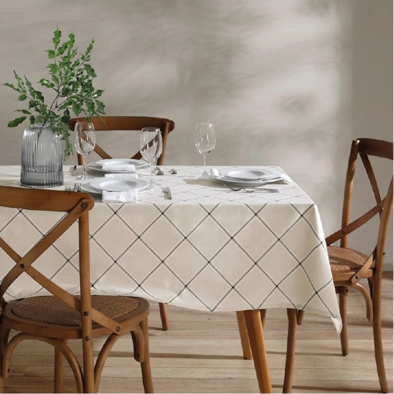 TOALHA DE MESA RETANGULAR DÖHLER CLEAN IEDA 4 LUGARES- DOHLER