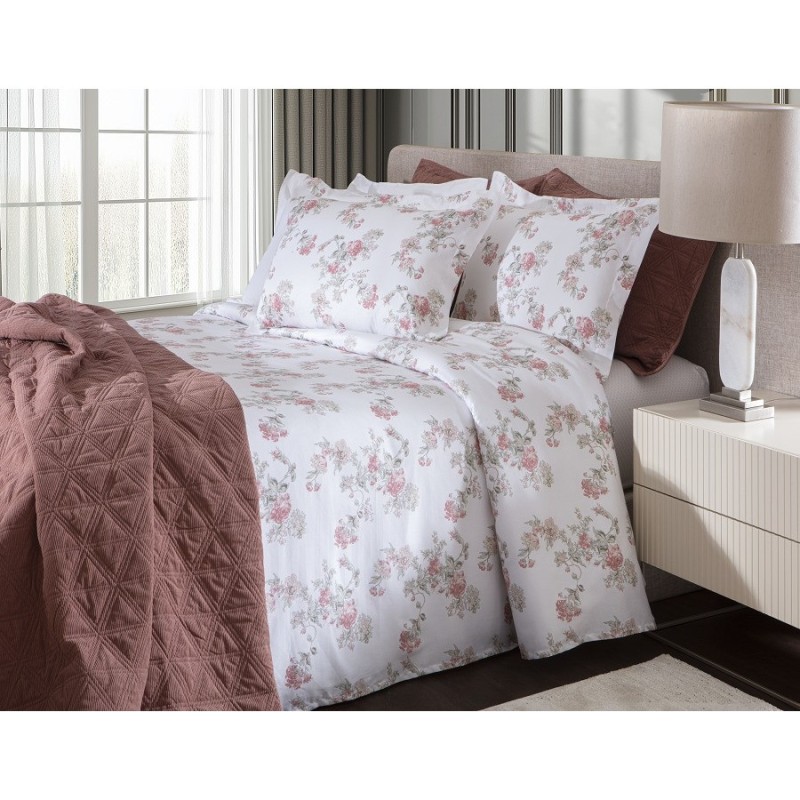 JOGO DE CAMA QUEEN LIVING ART 300 FIOS CETIM DE ALGODÃO DES 2367- CORTTEX