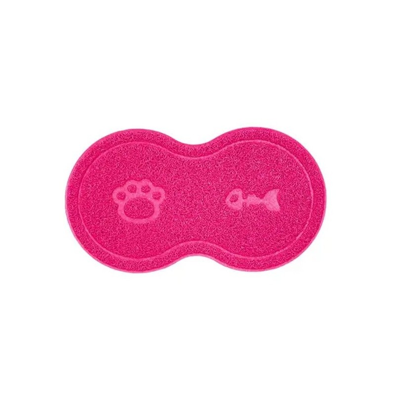TAPETE COMEDOURO PARA PET GATO ROSA- UZOO