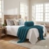 MANTA SOLTEIRO HOME DESIGN LISA CORTTEX AZUL ADRIATICO 1,50 m X 2,00 m