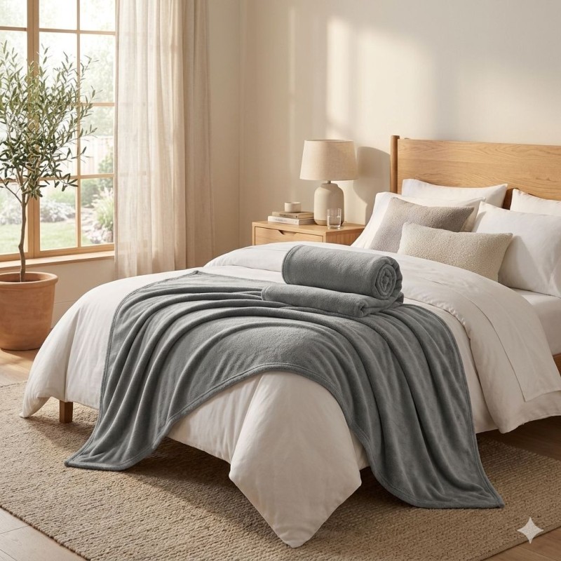 MANTA SOLTEIRO HOME DESIGN LISA CORTTEX CHUMBO 1,50 m X 2,00 m