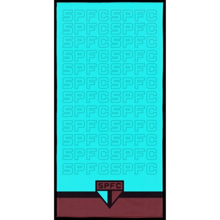 Toalha Aveludada Transfer São Paulo 70 cm x 1,40 m Com 1 peça