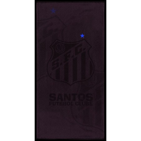 Toalha Aveludada Transfer Santos 70 cm x 1,40 m Com 1 peça