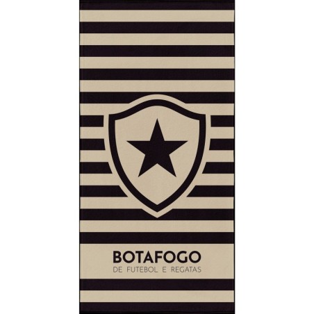 Toalha Aveludada Transfer Botafogo 70 cm x 1,40 m Com 1 peça