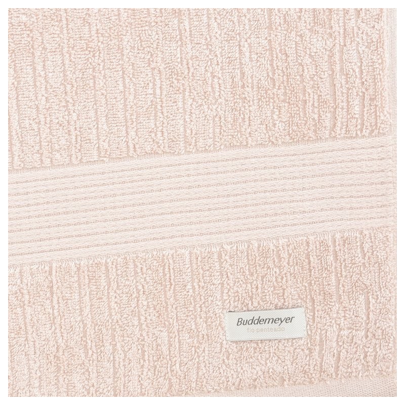 TOALHA DE ROSTO FIO PENTEADO CANELADO ROSA 1554 - BUDDEMEYER
