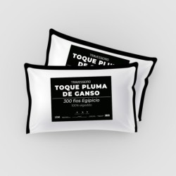 TRAVESSEIRO TOQUE PLUMA DE GANSO 300 FIOS 50X70 LECASA