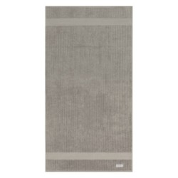 TOALHA DE BANHO 70/140 FIO PENTEADO CANELADO BEGE TAUPE 1534 - BUDDEMEYER