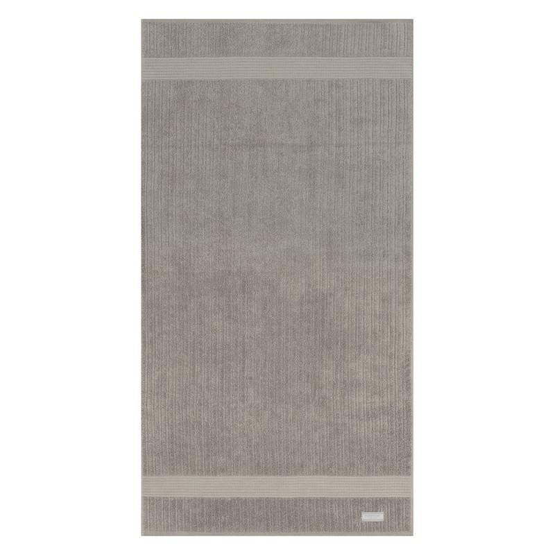 TOALHA DE BANHO 70/140 FIO PENTEADO CANELADO BEGE TAUPE 1534 - BUDDEMEYER