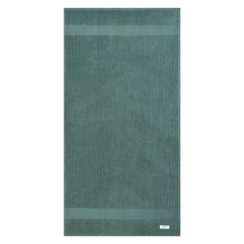 TOALHA DE BANHO 90/150 FIO PENTEADO CANELADO VERDE FOLHA 3074 - BUDDEMEYER