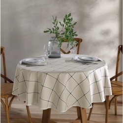TOALHA DE MESA REDONDA DÖHLER CLEAN IEDA 4 LUGARES- DOHLER