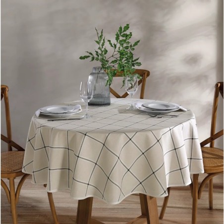 TOALHA DE MESA REDONDA DÖHLER CLEAN IEDA 4 LUGARES- DOHLER