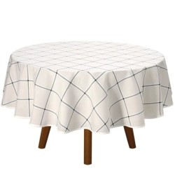 TOALHA DE MESA REDONDA DÖHLER CLEAN IEDA 4 LUGARES- DOHLER