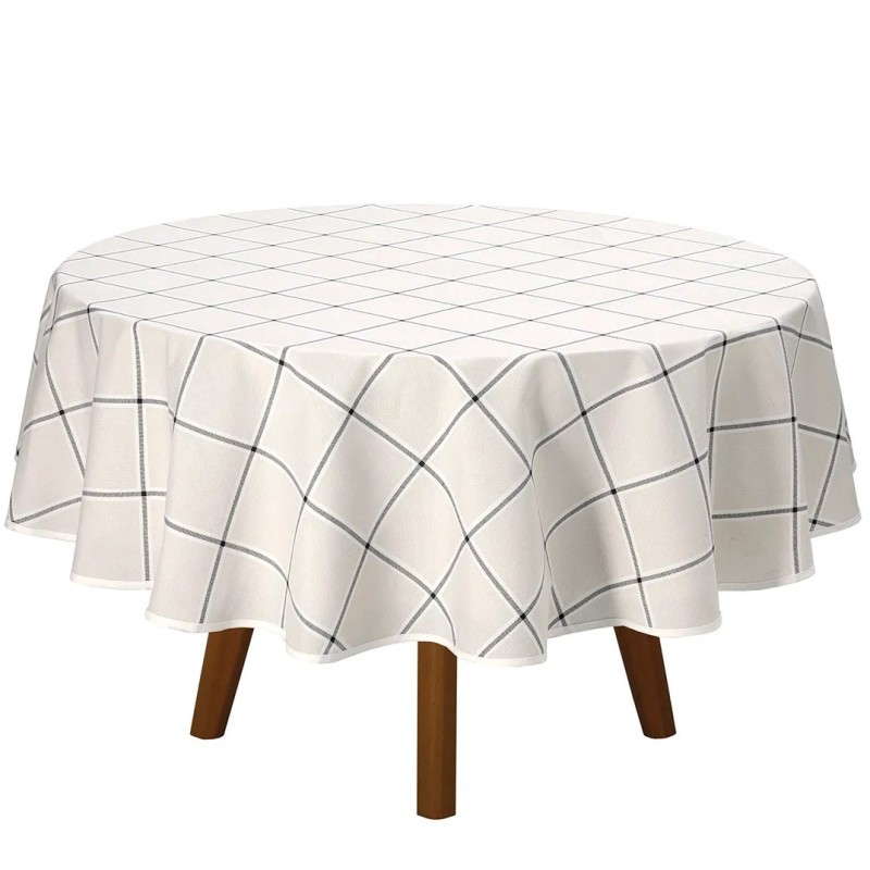 TOALHA DE MESA REDONDA DÖHLER CLEAN IEDA 4 LUGARES- DOHLER