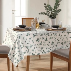 TOALHA DE MESA RETANGULAR DÖHLER CLEAN BOTÂNICA 6 LUGARES- DOHLER