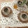 TOALHA DE MESA RETANGULAR DÖHLER CLEAN BOTÂNICA 6 LUGARES- DOHLER