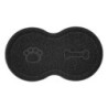 TAPETE COMEDOURO PARA PET CACHORRO PRETO- UZOO