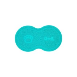 TAPETE COMEDOURO PARA PET GATO TURQUESA- UZOO