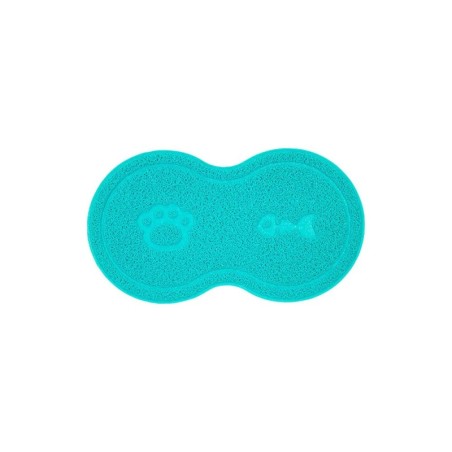 TAPETE COMEDOURO PARA PET GATO TURQUESA- UZOO