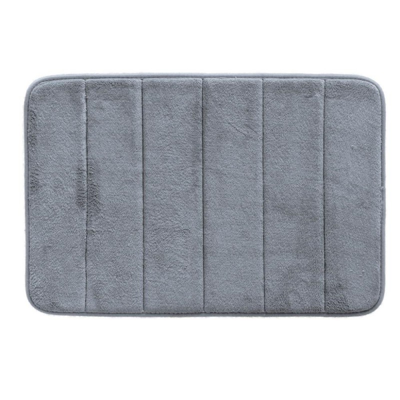 TAPETE SUPER SOFT NASA 40 X 60 VISCO ELÁSTICO CINZA- CAMESA
